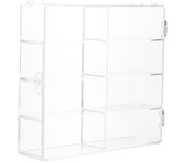 Caja de almacenamiento de acrílico a prueba de polvo para autos fundidos a presión 1:64 Caja de exhibición transparente para Hot Wheels, gabinete para juguetes de modelos de autos A1