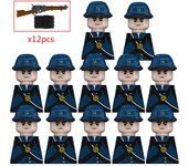 MOC-figura de la guerra Civil para niños, Mini pistola de soldado, Mini bolsa de municiones, bloques de construcción, modelo Moc, Juguetes para niños, regalo para niños y niñas