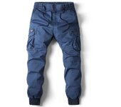 Pantalones Cargo para hombre, pantalones informales para correr, algodón, longitud completa, militar, ropa de calle para hombre, chándal táctico de trabajo para hombre, pantalones de talla grande 29 verde del ejército