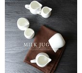 Blanco Mini Jarra de Leche Café Barista Espresso Cafetera Accesorios Cappuccino Cafetera Té de la tarde Taza de jarra al por mayor Without Handle 50ml