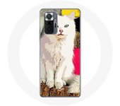 Coque pour Xiaomi Redmi Note 10 Pro Turc de Van Chat Blanc aux yeux bleu et jaune