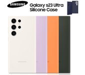 Funda de silicona original de Samsung para Samsung GALAXY S23 Ultra SM-S918B, carcasa suave a prueba de golpes para teléfono verde