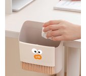 Papelera de escritorio de pared con escoba, cesto de basura para oficina, juego de mini escoba y recogedor, juego de recogedor de escritorio colgante