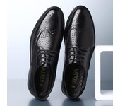 Zapatos de vestir de cuero genuino para hombre, zapatos de verano con agujeros de talla grande, zapatos de negocios de cuero de vaca de lujo para hombre, calzado de boda, calzado informal para hombre 38
