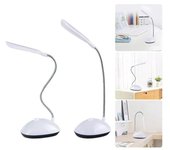Lámpara de escritorio LED portátil plegable, cuidado de los ojos para niños, aprendizaje de estudiantes, lectura, lámpara de escritorio LED con batería verde