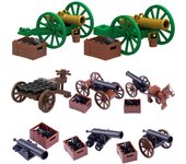 Figuras de soldados de las guerras napoleónicas militares medievales, juguetes, armas, equipos, accesorios, modelo de cañón, bloques de construcción, minibloques MOC