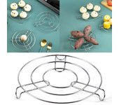 Rejilla de acero inoxidable para vaporera (16/18/20 cm), bandeja resistente para cocinar al vapor en la cocina. 18cm