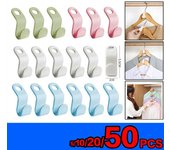 10 Uds colgador de ropa ganchos de conexión multifunción almacenamiento plegable estante de ropa armario colgador colgante gancho de conexión gancho organizador de almacenamiento 10pcs verde