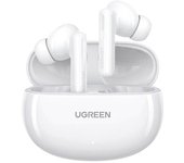 Ugreen HiTune T6 Active Noise Cancelling Bluetooth Wireless Earbuds with USB-C Charging - White