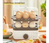 Hervidor de huevos eléctrico de 2 capas de 220 V, multicocina doméstica, vaporera para desayuno, cocina de huevos casera. 220V