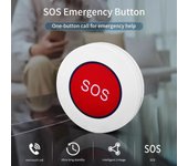 Botón SOS Tuya Smart ZigBee Alarma Sensor Niños Ancianos Paciente Alarma Botón de Emergencia Tuya Smart Life App Control Remoto