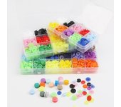 Juego de botones a presión de resina de 25 colores para decoración infantil con herramienta de instalación 15 color set 1 color 10 sets 150 sets/pack