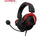 HyperX Cloud II - Auriculares para juegos, sonido envolvente 7.1, almohadillas de espuma viscoelástica, marco de aluminio duradero, micrófono desmontable