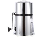 Trituradora de hielo manual, trituradora de hielo raspado portátil comercial para el hogar con cuchilla de acero inoxidable