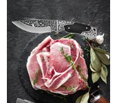 Cuchillo para deshuesar de cocina, cuchillo para deshuesar frutas, cortador de cuchillos para exteriores, útiles herramientas de cocina rojo