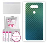 apgo Protective Skin Sticker for the back compatible with LG K31, Wrap Film, Foil, Vinyl - Pattern Carbon Chameleon CAKA1