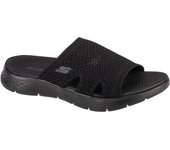 Skechers Sandalia Go Walk Flex - Elation, Chanclas negras para mujer 42 negro