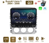 10 pulgadas para Suzuki Liana 1 2004 - 2008 con perilla de botón Radio de coche Multimedia Carplay 2Din Stereo Audio Android Video 2+32GB