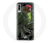 Coque pour Samsung Galaxy A70 Pionus Perroquet Rouge Vert