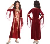 Disfraz de princesa medieval para niñas, disfraz renacentista, vestido retro para Halloween, cosplay 3-4 Years púrpura