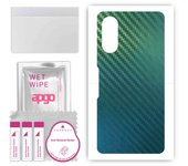 Adhesivo protector trasero apgo compatible con Xiaomi POCO F3 GT, lámina de vinilo - Patrón Camaleón de Carbono CAKA1