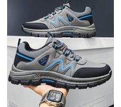 Zapatos de senderismo con plataforma para hombre, zapatillas de suela de goma para hombre, zapatillas de cuero de moda para correr para hombre, zapatos cálidos para exteriores e invierno, envío gratis 39