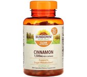 Sundown Naturals, Cinnamon, 1,500 mg, 200 Capsules (500 mg per capsule)