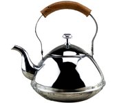 Roamtic-olla de bebida de cocina de moda, tetera de acero inoxidable, utensilios de cocina seguros para el hogar y el Hotel 1.5l plata