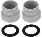 2PCS Adaptador de Conversión de Manguera de Piscina Plástico Universal Adaptador de Manguera para Bomba de Filtro de Piscina con Conector