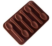 Moule à chocolat en Silicone pour niños, plateau à glace, à bonbons, à fromage, en forma de cuillère, accesorios [B489FEB]