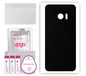 apgo Protective Skin Sticker for the back compatible with HTC 10, Wrap Film, Foil, Vinyl - Pattern Matte Black