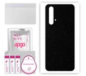 apgo Protective Skin Sticker for the back compatible with Realme X50T, Wrap Film, Foil, Vinyl - Pattern Matte Black