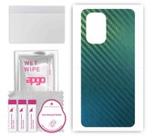 Adhesivo protector trasero apgo compatible con Xiaomi Poco F3, lámina, vinilo - Patrón Camaleón de Carbono CAKA1