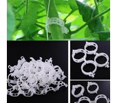 50 Uds. Clip de soporte de plástico para plantas de vid y verduras herramienta de soporte para invernadero de jardín