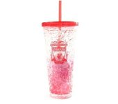 Liverpool FC Vaso Congelador Crest 600ml Con Pajita One Size rojo