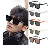 Gafas de conducir punk, gafas sencillas, gafas de sol modernas con montura cuadrada, gafas de playa 2