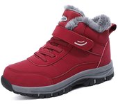 MCTIN Pareja Zapatos de Nieve Zapatillas de Plataforma cálidas de Felpa de Invierno para Mujeres Zapatos de Escalada Antideslizantes Informales Hombres 37 claret