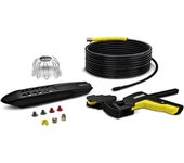 Kit de limpieza de tuberías + canalones KÄRCHER - Alta presión - 20m - Cabezal de latón