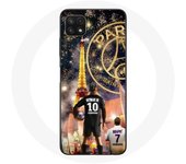 Coque pour Samsung Galaxy A22 5G PSG Neymar et Mbappé Joyeux noël