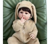 Muñeca Reborn de 55CM, juguete de cuerpo completo de silicona suave para niña, vinilo realista, regalo para recién nacido