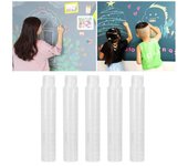 Funda para tiza reutilizable, ajustable, lavable, para oficina, extensor protector de tiza, soporte para bolígrafo de tiza 5PCS
