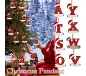 Colgante de decoración de árbol de Navidad Navidad personalizada 26 adornos de letras