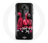 Coque pour Samsung Galaxy S5 Squid Game Affiche masques soldats logo coréen