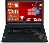 Computadora portátil Fujitsu serie A de 4.ª generación con núcleo de mouse, solo 16 GB [Memoria actual] i5/portátil/Windows 11/MS & Office 2019/tipo 15.6/SSD