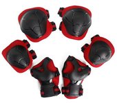 Juego de 6 piezas de equipo de protección para niños con protectores de muñecas, coderas y rodilleras para patines, ciclismo, bicicleta, monopatín y deportes