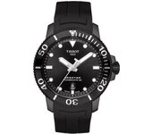 Reloj Tissot T-Sport Seastar Powermatic 80 T120.407.37.051.00 T1204073705100 automático 300M para hombre negro