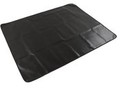 Alfombrillas de silicona de doble cara para barbacoa, resistentes al fuego, reutilizables y plegables, para exteriores, camping y jardín.