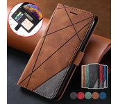 Funda de cuero tipo billetera para Samsung Galaxy S7 Edge S8 S9 S10 E S20 S21 Fe S22 S23 Plus Ultra Note10 Lite Funda de cuero tipo libro con tapa For Note 10 Lite rojo
