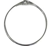 Anneau ouvrable - Rayher - Ø 60 mm - Métal - Argent - Charnière intégrée
