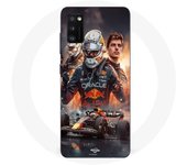 Coque Maniacase pour Samsung Galaxy A41 Max Verstappen F1 art wallpaper